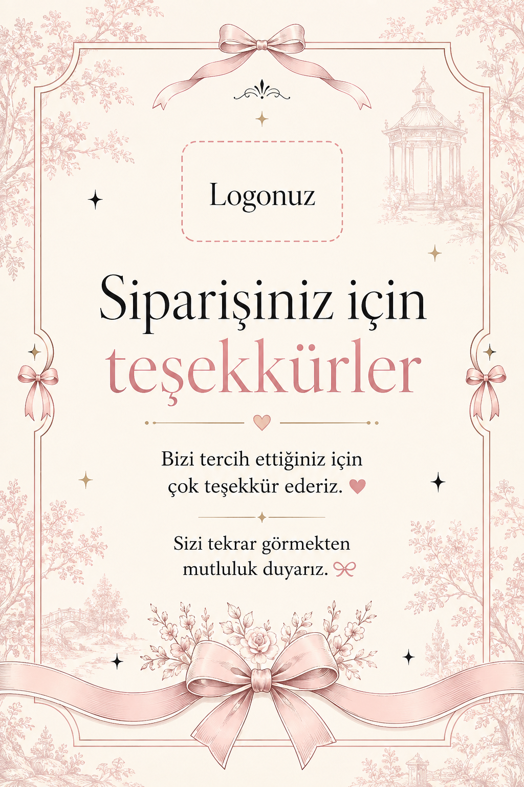 Faris Teşekkür Kartı 6x9